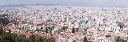 Endless city of Athens, Greece, panorama photograph